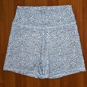 Buffbunny White Bossy Print 4-inch Inseam Shorts Size Large New Without Tags